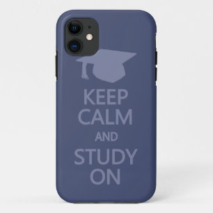 Conserver le calme et l'étude sur le coque iphone