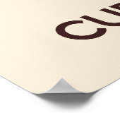 Conserver le calme et manger des gâteaux Poster (Coin)