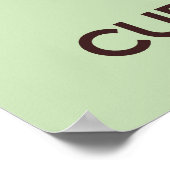 Conserver le calme et manger des gâteaux Poster (Coin)