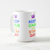 Conserver le calme et rester des tasses gays - cho (Devant gauche)