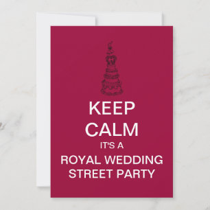 CONSERVER LE CALME Invitation du Royal Mariage Str