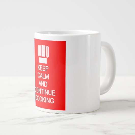 Conserver le chef tranquille Jumbo Mug (Devant droit)