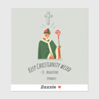 Conserver le christianisme Étranger Sticker en vin