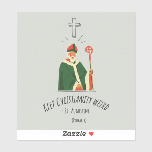 Conserver le christianisme Étranger Sticker en vin (Feuille)