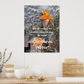 Conserver l'eau ! Affiche (Cuisine)