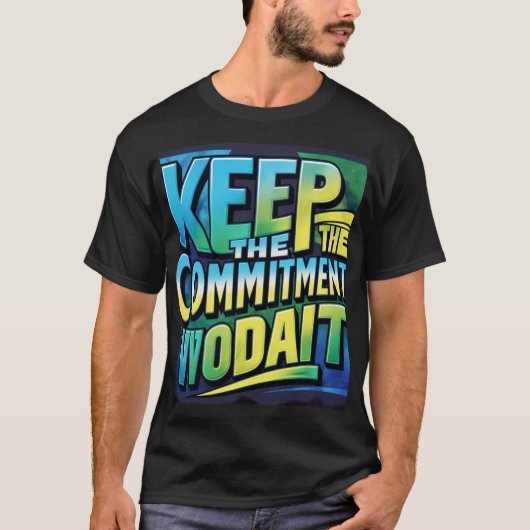 Conserver l'engagement T-shirt design (Zazzle) (Devant)