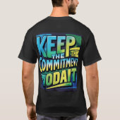 Conserver l'engagement T-shirt design (Zazzle) (Dos)