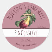 Conserver les Étiquettes de fig faits maison (Devant)