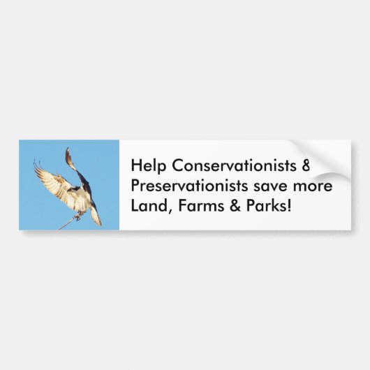 Conserver les terres parcs parcs Bumper Sticker (Devant)