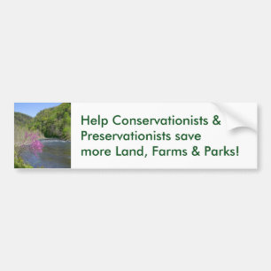 Conserver les terres parcs parcs Bumper Sticker