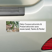 Conserver les terres parcs parcs Bumper Sticker (En voiture)