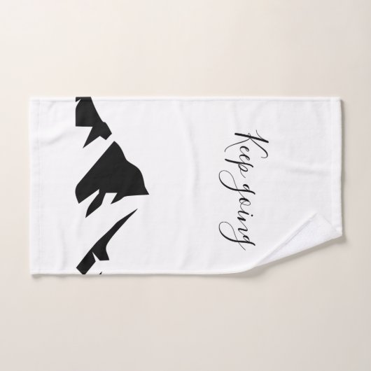 Conserver Noir Moderne En Simple (Serviette à main)