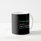 Conserver Organiser l'art Spreadsheet Mug (Devant droit)