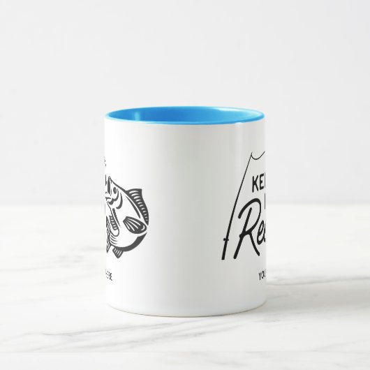 Conserver Reel Pêche Café Mug (Centre)