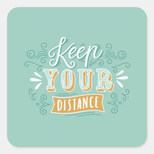 Conserver vos autocollants de distance (Devant)