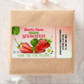 Conservering van aardbeienfruit etiket (Insitu)