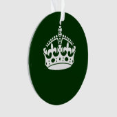 CONSERVEZ CALME COURONNE sur la Personnaliser vert (devant)