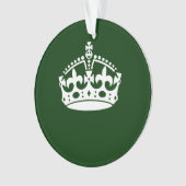 CONSERVEZ CALME COURONNE sur la Personnaliser vert (devant)