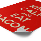 CONSERVEZ LE CALME ET MANGEZ LE POSTER À BACON (Coin)