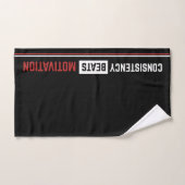 Consistency Beats Motivation Gym Workout Towel (Serviette à main)