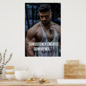 Consistency Creates Confidence – Quote Poster (Cuisine)