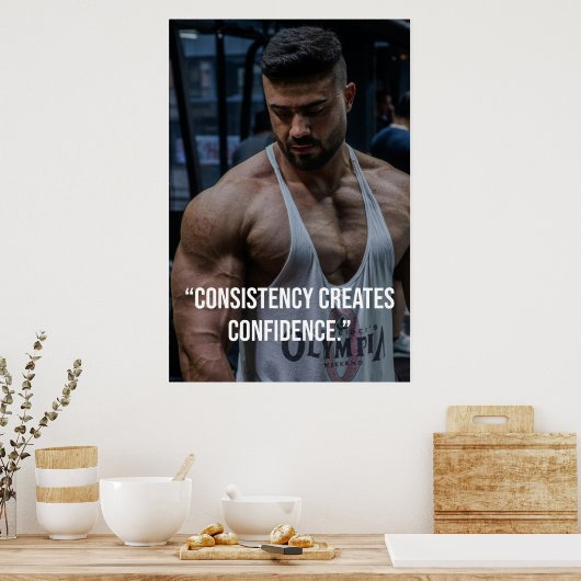 Consistency Creates Confidence – Quote Poster (Cuisine)