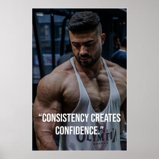Consistency Creates Confidence – Quote Poster (Devant)