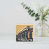 Consistency Is A Superpower Informatiekaartje (Staand voorkant)