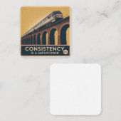 Consistency Is A Superpower Informatiekaartje (Voorkant / Achterkant)