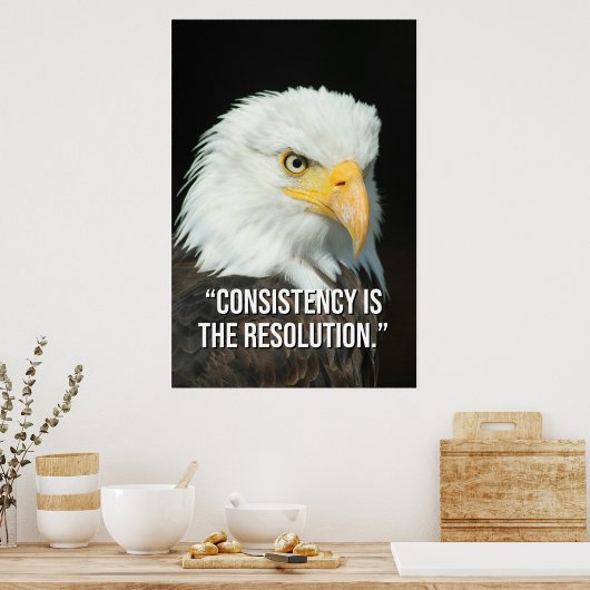 Consistency Is the Resolution Motivation Poster (Cuisine)
