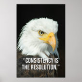 Consistency Is the Resolution Motivation Poster (Devant)