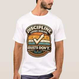Consistency Motivation Badge Art T-shirt