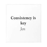 Consistentie is de sleutel voeg uw naam tekst afbe