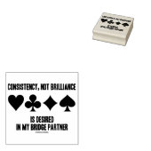 Consistentie, niet Brilliance Gewenst de Partner v Rubberstempel (Gestempeld)