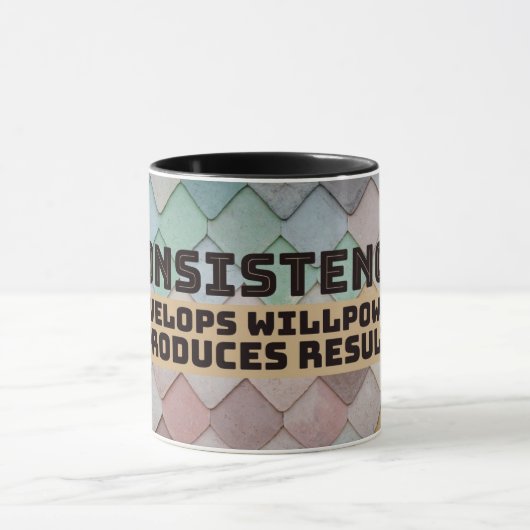 Consistentie ontwikkelt Willpower Mok (Midden)