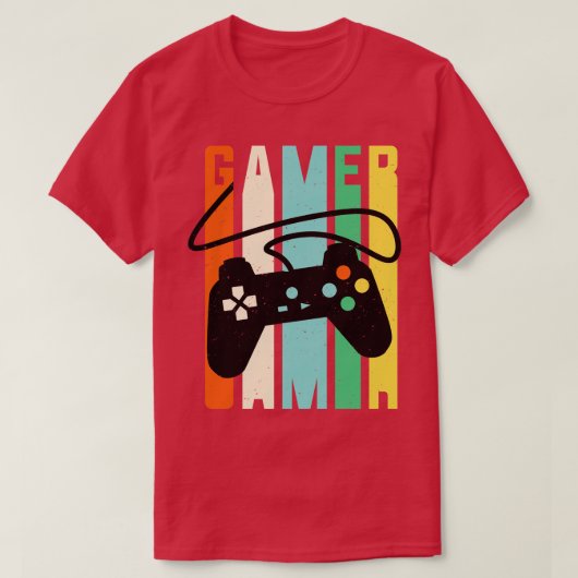 Console Controller Retro Gaming T-shirt (Design voorkant)