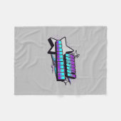 CONSOLE GAMER Y2K-STIJL FLEECE DEKEN (Voorkant (Horizontaal))