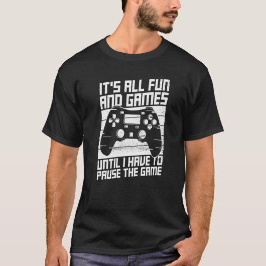 Console gaming voor een controller Nerd T-shirt (Voorkant)