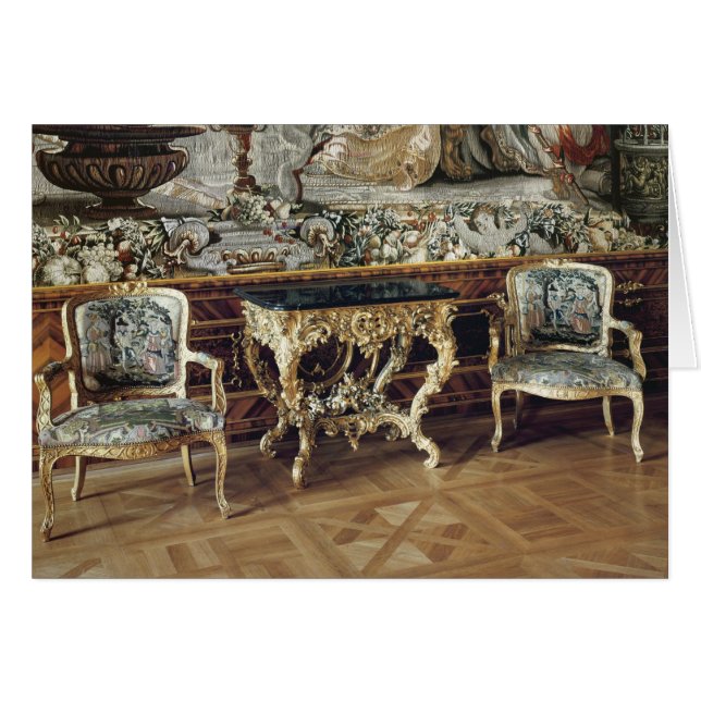 Console-tafel en twee armstoelen, 1745 (Voorkant Horizontaal)