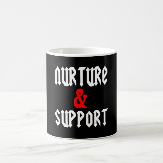 Consolidez et soutenez la tasse de logo (Centre)