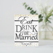 Consommer Boire et être marié invitation design (Debout devant)