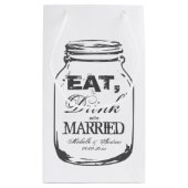 Consommer boire marié mason bocal mariage sacs cad (Dos)