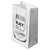 Consommer boire marié mason bocal mariage sacs cad (Dos Angle)