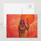 "Consort of the Sun" Peinture acrylique - Carte po (Devant / Derrière)