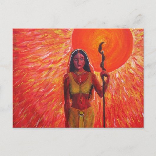 "Consort of the Sun" Peinture acrylique - Carte po (Devant)