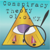 Conspiracy Theoryology Logo Sticker (Voorkant)