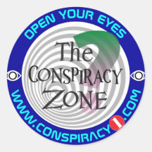 Conspiracy Zone Sticker (donker)