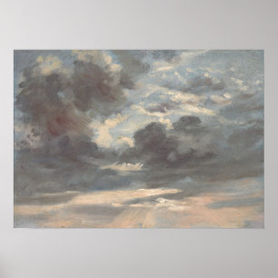 Constable - Cloud Studie Stormy Sunset Poster