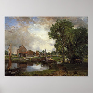 Constable - Dedham Lock and Mill 1820 Poster