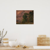 Constable - een Uitzicht in Hampstead Stormy Weath Poster (Keuken)